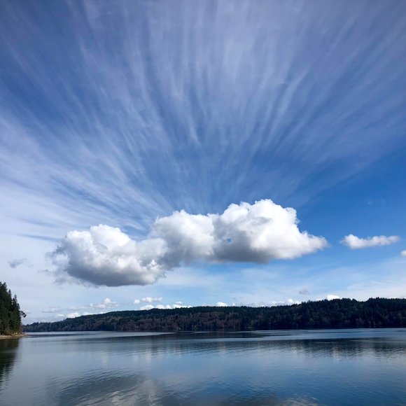 Sterling Silver Blue & Purple Tear CZ Diamond Ring - Picture 7 of 10